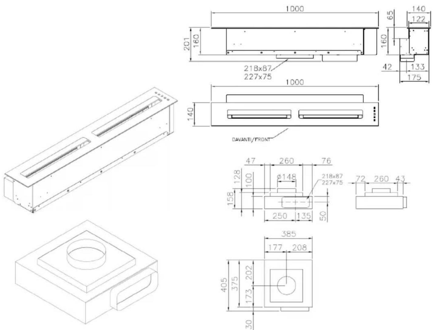 Fulgor Milano FPH 10014 TC BK - ASSEMBLY INSTRUCTIONS - 1