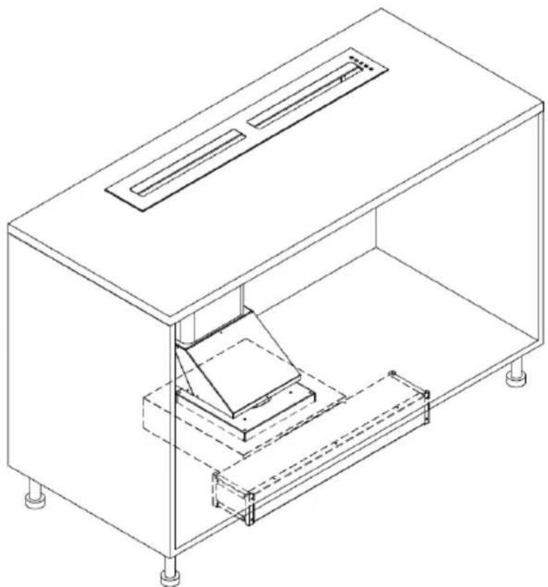 Fulgor Milano FPH 10014 TC BK - Filtres au carbone optionnel (KFCP, KFCPC et KFCPZ) - 7