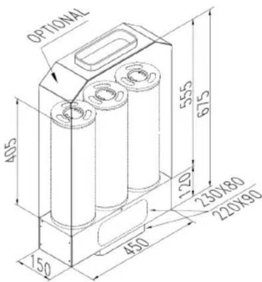 Fulgor Milano FPH 10014 TC BK - Filtres au carbone optionnel (KFCP, KFCPC et KFCPZ) - 1
