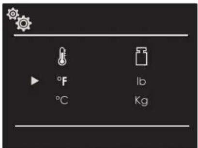 Fulgor Milano FCMO 4507 TM BK - Temperatuur en Gewicht - 1