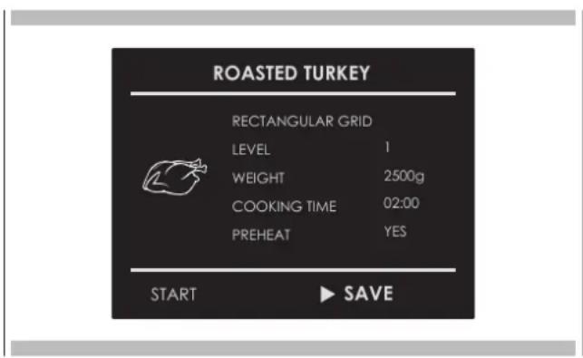 Fulgor Milano FCMO 4507 TM BK - Saving a personalized recipe: - 3