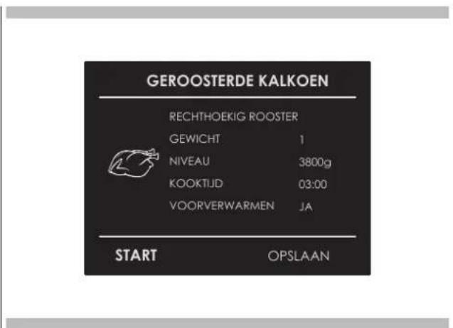 Fulgor Milano FCMO 4507 TM BK - Selecteer een reeds ingesteld recept: - 1