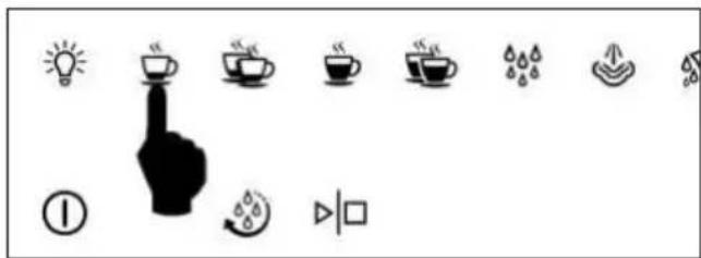 Fulgor Milano FCM 4509 TC WH - 12.PROGRAMMAZIONE DELLA QUANTITA DI CAFFE IN TAZZA - 1
