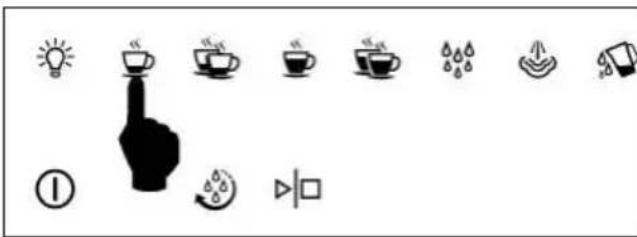 Fulgor Milano FCM 4509 TC WH - PROGRAMMING THE QUANTITY OF COFFEE IN THE CUP - 1