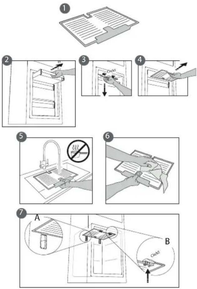 Fulgor Milano FBCD 362 NF ED - PROCEDURE DE NETTOYAGE DE L'ACCESSOIRE STOP FROST - 1