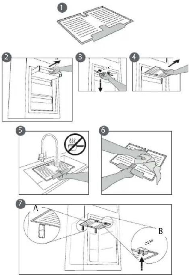 Fulgor Milano FBCD 362 NF ED - PROCEDURE TO CLEAN THE STOP FROST ACCESSORY - 1