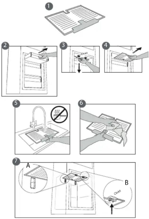 Fulgor Milano FBC 362 NF ED - PROCEDIMIENTO PARA LIMPIAR EL ACCESORIO LIBRE DE ESCARCHA - 1