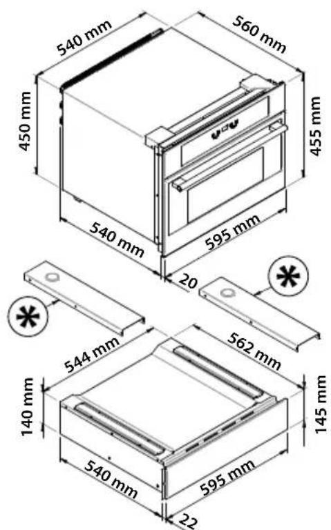 Fulgor Milano FWC 4522 TC ME - EINBAUSERI HOCHSCHRANK (Einbau in einem Kuchenelement) - 7
