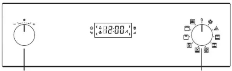 Fulgor Milano FQO 6010 P MT X - Descrição do panei de controlo ("EXTRA SMALL") - 1