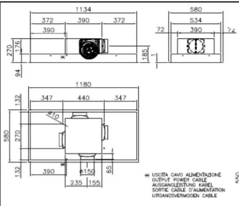 Fulgor Milano FQHI 1200 X - BEDIENUNGS-, WARTUNGS- UND INSTALLATIONSHANDBUCH ABZUGSHAUBE - 3