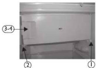 BAUKNECHT KR 185 A++ - Inversión de la puerta del compartmento interno - 3