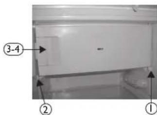 BAUKNECHT KR 185 A++ - Inversion du sens de l'ouverture de la porte du compartiment intérieur - 1