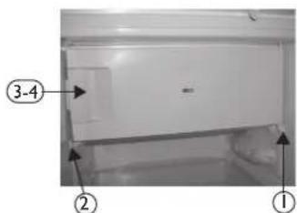 BAUKNECHT KR 185 A++ - Reversing the Inside Compartment Door Swing - 3