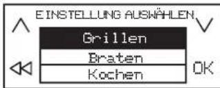 BAUKNECHT CTAC 8905AFS AL - Einschalten der Funktion My menu: - 3