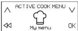 BAUKNECHT CTAC 8905AFS AL - Einschalten der Funktion My menu: - 1