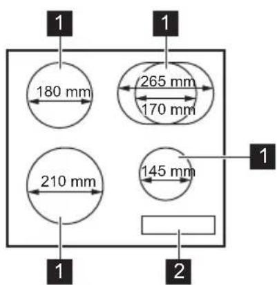 JUNO JKSI605F9 - Description de la table de cuisson - 1