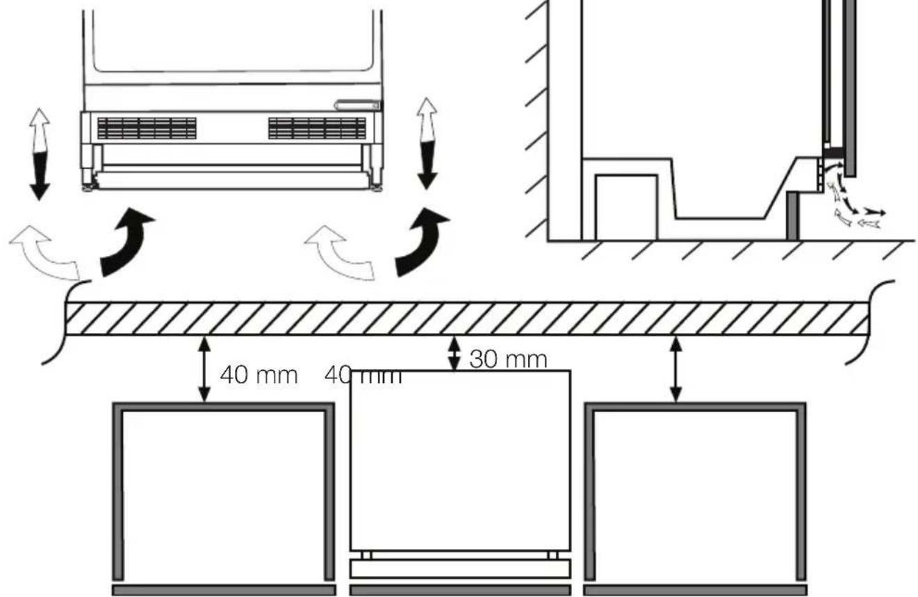 TEKA TFI3 130 D - Placera kylskåpet under bänken och justera benen - 1