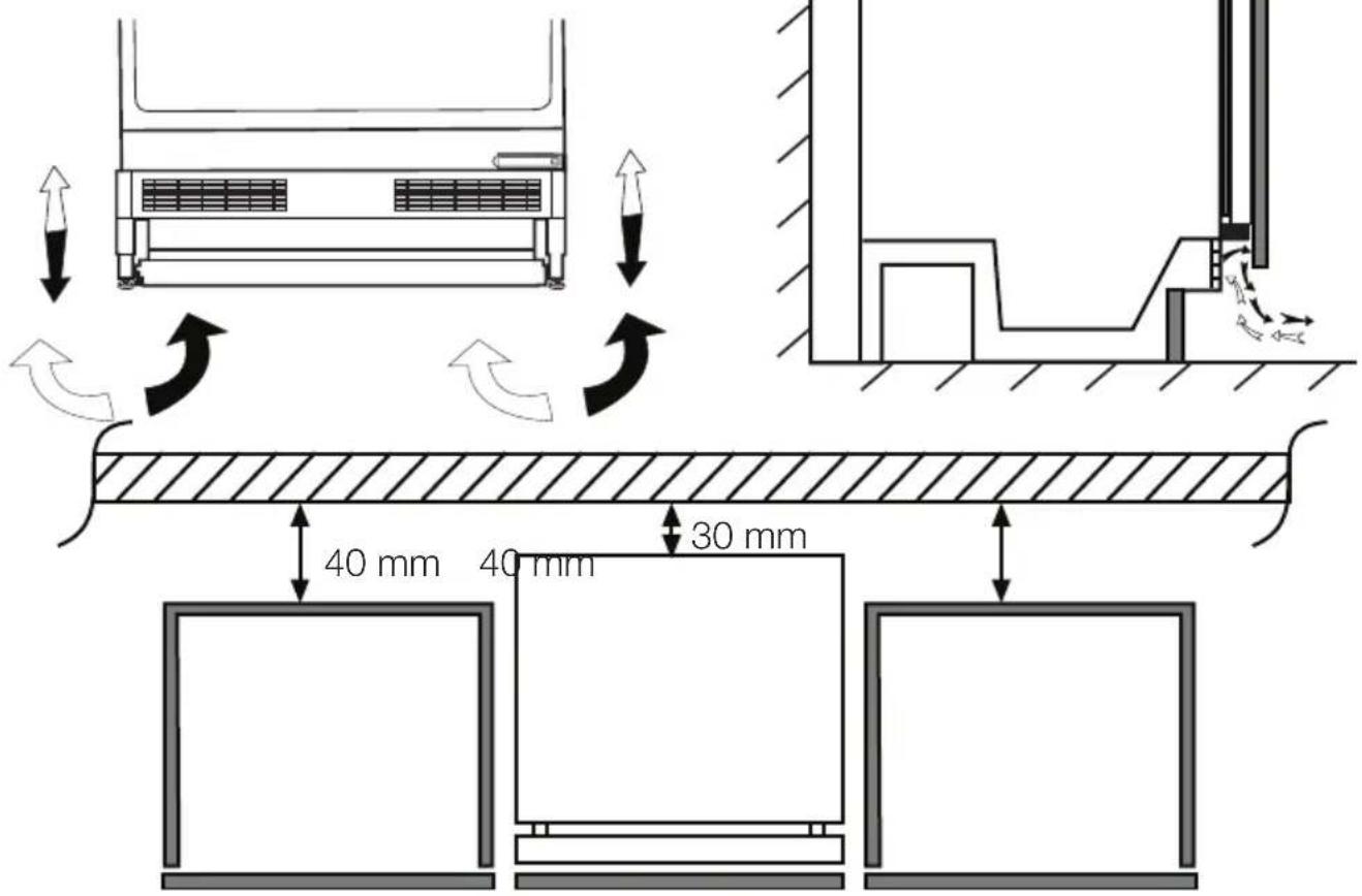 TEKA TFI3 130 D - Colocação do frigorífico no lugar e ajuste dos pés - 1