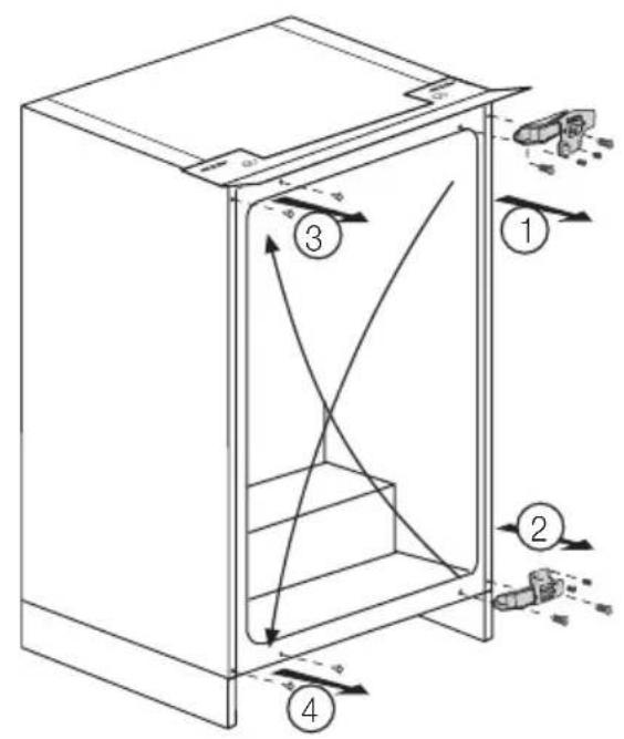 TEKA TFI3 130 D - Inversione degli sportelli - 1