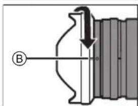 PANASONIC Lumix HX1025GK - Removing the lens hood - 2