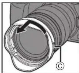 PANASONIC Lumix HX1025GK - 取下鏡頭遮光罩 - 3