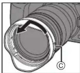 PANASONIC Lumix HX1025GK - Rimozione di un paraluce - 3