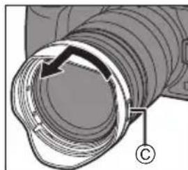 PANASONIC Lumix HX1025E - Rimozione di un paraluce - 3