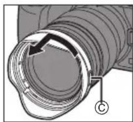 PANASONIC Lumix HX1025E - Entfernen einer Gegenlichtblende - 3