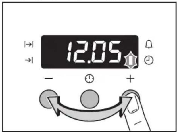 Juno Electrolux JON1899X - Régler et modifier l'heure du jour - 2