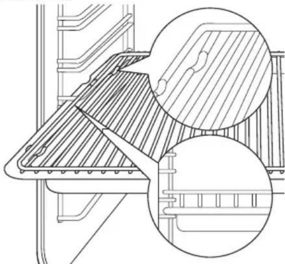 Juno Electrolux JOC65140X - Utilisation simultanée de la grille et de la lèchefrite - 1