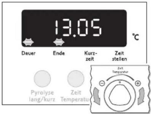 Juno Electrolux JEH56301E - Savoir quelle est l'heure sélectionnée ou quel est le temps restant - 5