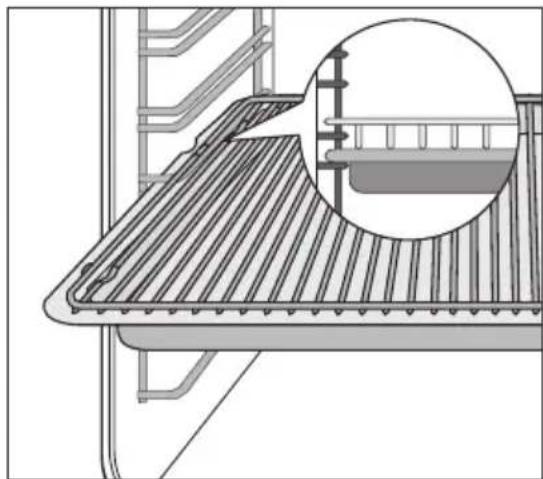 Juno Electrolux JEH55001A - Insérez la grille et la rôtissoire - 1