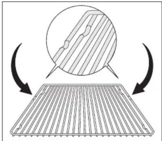 Juno Electrolux JEB34002B - Installation de la grille : - 2