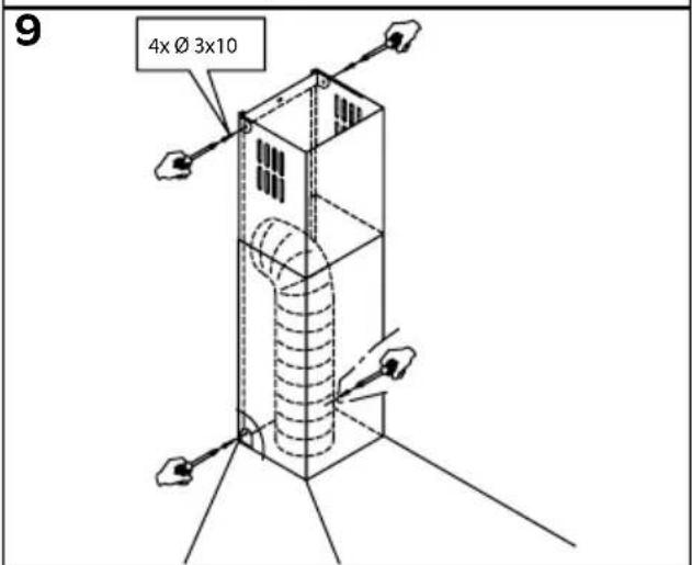 INVENTUM AKP60RVS - Lees voor u met de installmentie begint zorgvuldig deze installmentie instructies. - 9