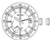 SEIKO Prospex SNR025J1 - Réglage de l'aiguille de 24 heures comme repère de double fuseau pour un "fuseau horaire différent" - 1