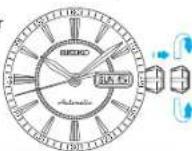 SEIKO Presage SSA367J1 - RÉGLAGE DE L'HEURE, DU JOUR ET DE LA DATE (POUR CAL. 4R36) - 1