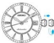 SEIKO Presage SSA367J1 - RÉGLAGE DE L'HEURE ET DE LA DATE (POUR CAL. 4R35 ET CAL. 4R37) - 1