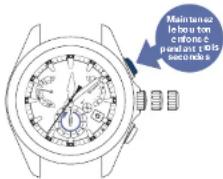 SEIKO Astron SSE169J1 - Maintenez le bouton A enforcé (trois secondes) - 1