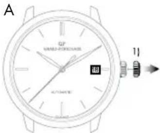 Girard-Perregaux Laureato 8100511632BB6A - Date à guichet - 1