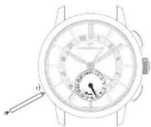 Girard-Perregaux Laureato 80189D52A632CB6A - Second time zone (local time) - 3