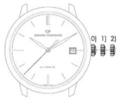 Girard-Perregaux Laureato 80189D52A632CB6A - Corona a tre posizioni - 2