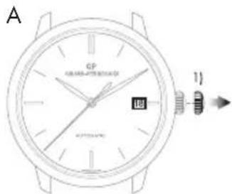 Girard-Perregaux Laureato 80189D52A632CB6A - Date à guichet - 1