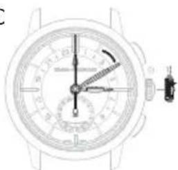 Girard-Perregaux Laureato 80189D52A632CB6A - Second fuseau horsaire (heure locale) - 1