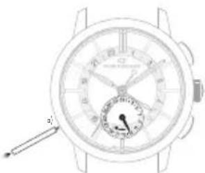 Girard-Perregaux Laureato 80189D52A632CB6A - Second fuseau horsaire (heure locale) - 3