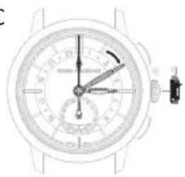Girard-Perregaux Laureato 80189D11A43311A - Second time zone (local time) - 1