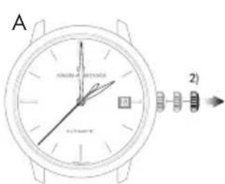 Girard-Perregaux Laureato 80189D11A43311A - Krone mit 3 Positionen - 3