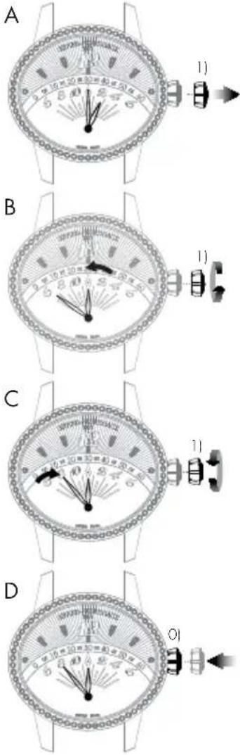 A 1) B 1) C 1) D