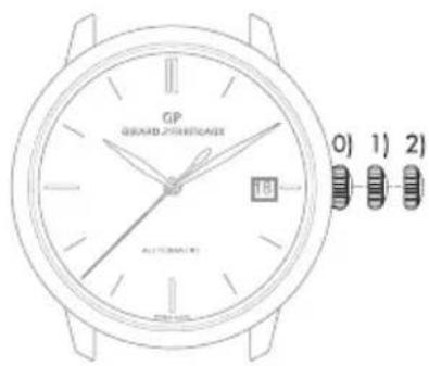 Girard-Perregaux 1966 4955711132BB6C - Krone mit 3 Positionen - 2