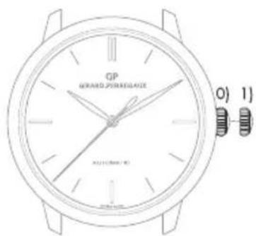 Girard-Perregaux 1966 4955711132BB6C - Трехпозиционная головка - 1