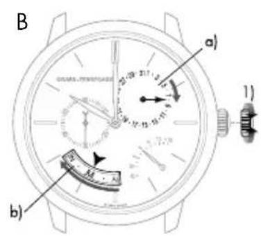 Girard-Perregaux 1966 4955111132BB60 - Data e mese - 2